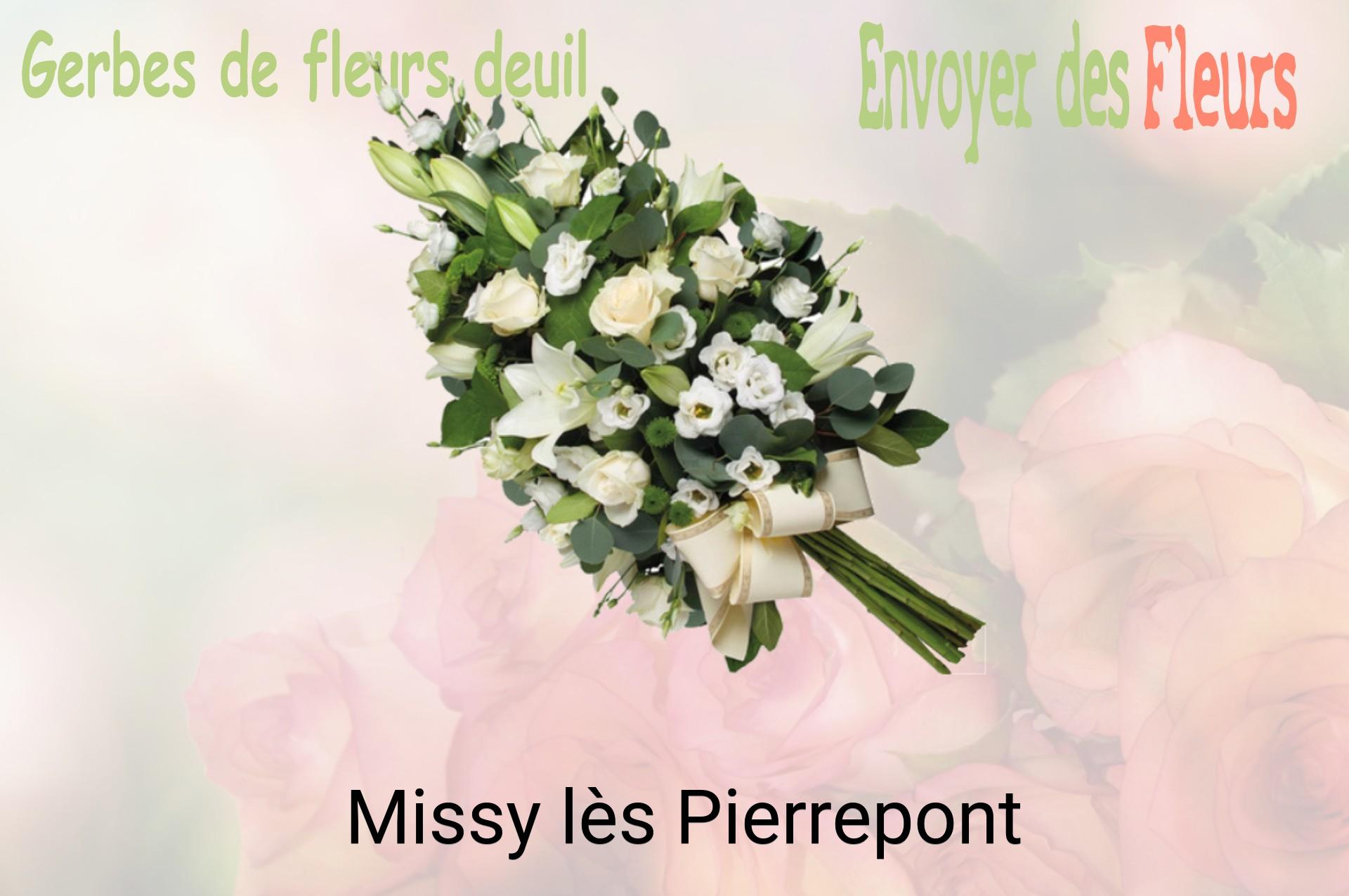 Gerbe de fleurs de deuil livrée à Missy-lès-Pierrepont